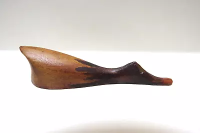 Vintage Decoy Duck Miniature Wood Carving Ca 1980 • $12