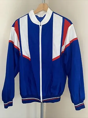 Gabicci Track Jacket - Vintage 90s  Men’s Size Medium- Blue - White & Red VGC • £25