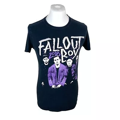 Fall Out Boy T Shirt 2018 Tour T Shirt Small Black Concert T Shirt Tee Punk Emo • £22.50