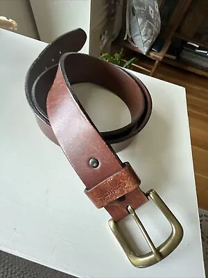 Carhartt Brown Genuine US Cowhide Leather Work Belt - Men's Size 40 • $16.50