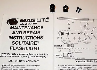 Authentic  AAA  Mini Maglite Solitaire Switch Repair Assembly 108-000-085 • $4.20