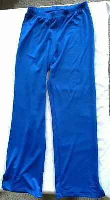 Mizuno Straight Leg Long Pants Blue Athletic Workout Softball Volleyball SZ XL • $9.95