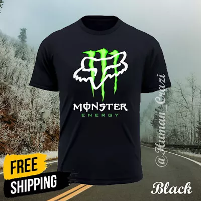 FOX MONSTER ENERGY Desing Print Man's Woman T-Shirt S-5XL Free Shipping • $27