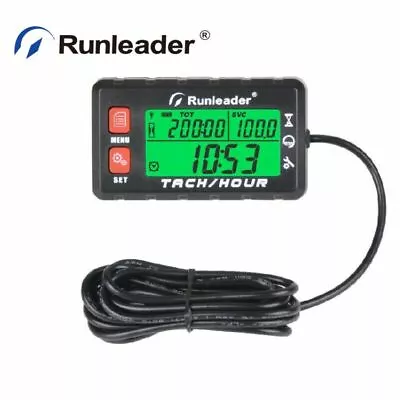 (Red)Digital Hour Meter Tachometer Maintenance Reminder Alert RPM Lawn Mower ATV • $20.95