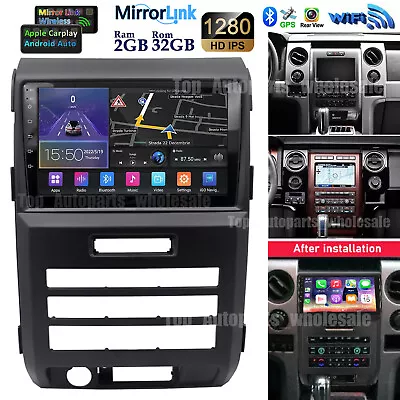 For Ford F150 F-150 2009-2012 Android 13 Carplay Car Stereo Radio Wifi GPS Navi • $163.89