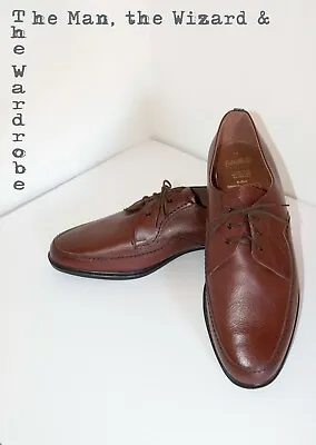 DB Mens Brown Lace Up Shoes Extra Wide Fitting Leather Upper Size UK 14 BNWOB • £49.95