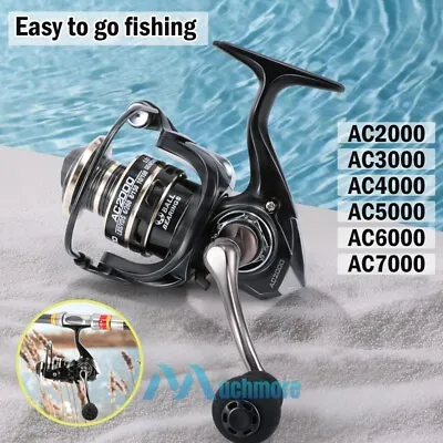 12BB Metal Spinning Fishing Reel 5.2:1 Freshwater Saltwater Left Right Hand Reel • $19.77