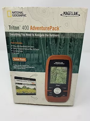 Magellan Triton 400 Adventure Pack Handheld GPS Waterproof Hiking Fishing Tested • $45.87