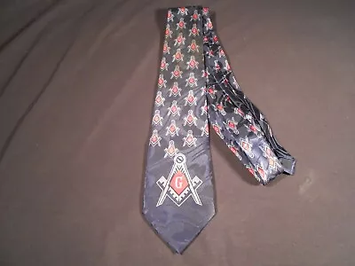 Fraternal Organization MASONIC Mason Hand Made 100% Polyester Tie Steven Harris • $10