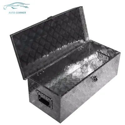 30 IN Pickup Tool Box Cuboid Aluminum For Truck Flatbed RV Camper W/Side Handle • $74.71