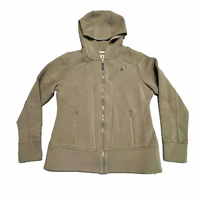 5.11 Tactical Hoodie Jacket Womens Large L Green Full Zip Pockets Thumbhole Cuff • $12.77