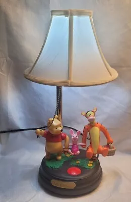 Vtg Winnie Pooh Friends Animated Music Table Lamp Tigger Piglet 19  • $49.99