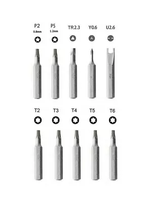 Precision Screwdriver Bits Option: Pentalobe 0.81.2mm/Torx T2-6Y0.6U2.6TR2.3 • $7