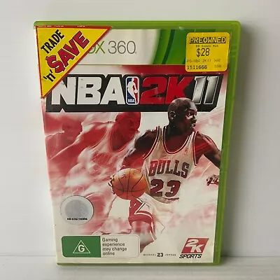 NBA 2k11 + Manual - Xbox 360 - Tested & Working - Free Postage • $4.88