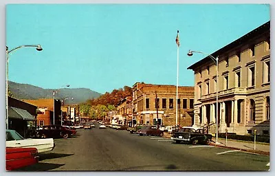 Wood Avenue Main Business Street Big Stone Gap Virginia Postcard • $6.50