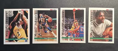 1992-93 Hoops Magic Moments Los Angeles Lakers #328-330- 4 Magic Johnsons Cards • $12.99