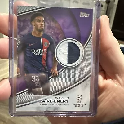 WARREN ZAIRE-EMERY /299 2023-24 Topps UEFA CHAMPIONS LEAGUE & Patch #Purple • $9.99