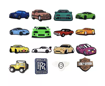 £0.99 • Buy Cars Badges Motorcycle PVC Charms Accessories Jibbitz For Crocs Shoes!