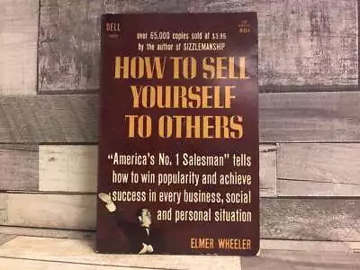 How To Sell Yourself To Others By Wheeler Elmer  Dell • $46.95