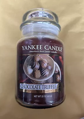 NEW! RARE/RETIRED Yankee Candle Large Jar 22 Oz - CHOCOLATE TRUFFLE  • £29.99