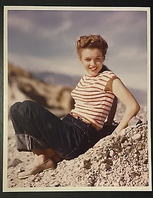 1945 Marilyn Monroe Original Photo Andre De Dienes Stamp Desert Levi’s Jeans • $2800