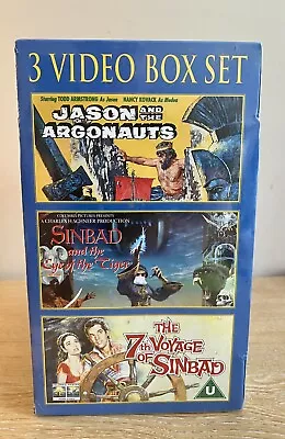 Jason And The Argonauts/Sinbad  The Eye Of Tiger/ The 7th Voyage Of Sinbad VHS • £12.99