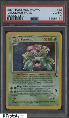 2000 Pokemon Promo Black Star #13 Venusaur Holo PSA 4 VG-EX • $25