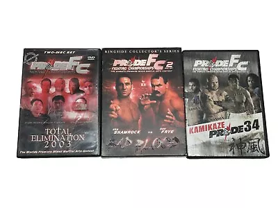 Pride FC Fighting Championship DVD Lot MMA Not UFC (3 Movies) • $29.99