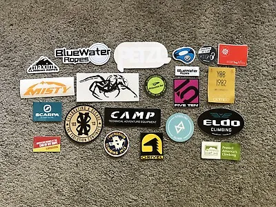 21 Climb Climbing Stickers Black Diamond Patagonia Petzl Scarpa Camp Evolv 5-10 • $18