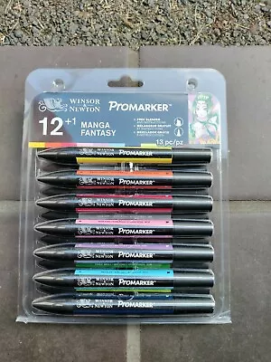 Winsor & Newton Promarker Manga Fantasy (12 Colours + Free Blender) • £20