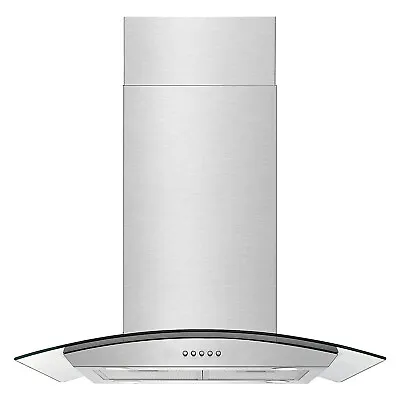 30inch 900CFM  Island Mount Range Hood Tempered Glass Button Control W/LED New • $279.99