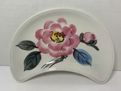 Edward Radford Pottery Floral Kidney Dish Trinket Dish Hand Painted • £9.99