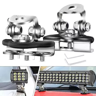 2x Car Engine Hood LED Work Light Mounting Bracket Holder Bar 4x4 Offroad Truck • $16.29