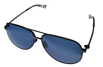 John Varvatos Mens Navy Metal Aviator Sunglass V546 Smoke Lens • $99.99