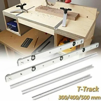 T-Track/T-Bar Miter Slot Slider Table Saw Gauge Aluminium-Alloy Woodworking Tool • £5.29