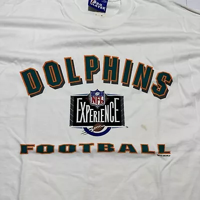 Vintage Miami Dolphins T Shirt Men’s XL NFL Experience Pro Player USA Made • $14