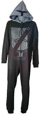 Gap Star Wars Pajamas The Mandalorian Mando One Piece Hooded Union Suit Cosplay • $15.20