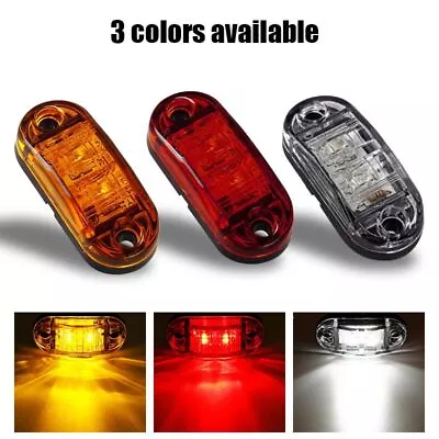 Led Clearance Lights Side Marker Lamp Red Amber Truck Trailer Caravan Multi Volt • $11.95