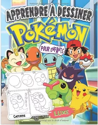 How To Draw Pokemon Training Meditation Anti-Stress Creative Gift Kids (French) • £8.99