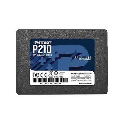 Patriot P210 128GB 256GB 512GB 1TB 2TB 2.5  SATA 3 6GB/s Internal SSD PC/MAC Lot • $55.99