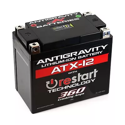 Antigravity ATX12 Performance Lithium Motorcycle Powersport Battery Wth Built... • $287.38