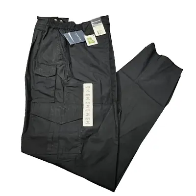 Propper Teflon Tactical Pant LAPD Navy Unhemmed 9-Pocket Cargo Trousers W48 L37 • £27.45