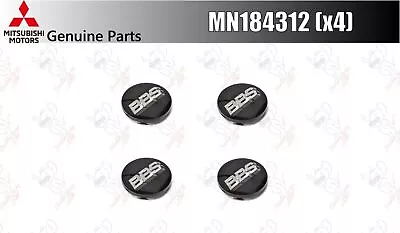 MITSUBISHI GENUINE LANCER EVO BBS WHEEL CENTER CAPS Set Of 4 MN184312 OEM • $208.85