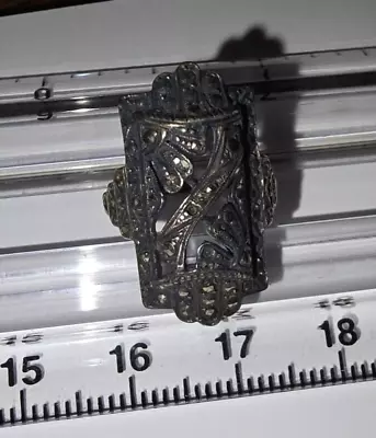 Antique Marcasite Ring Size 2.5 • $16