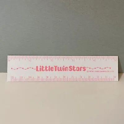$14.99 • Buy Vintage Sanrio 1976 1985 Little Twin Stars Plastic Ruler
