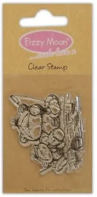 £2.75 • Buy Fizzy Moon Clear Photopolymer Mini Stamp - Fishing