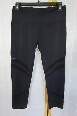 NWT Itzon Nadine West Black Mesh Panel Legging Polyester/Spandex Pants Women's M • £4.81