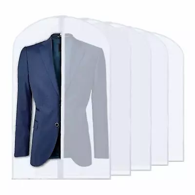 PLX 40  Clear Garment Bags For Hanging Clothes - Plastic Suit Bags For Closet • $14.99