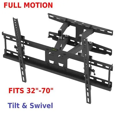 Full Motion TV Wall Mount Swivel Bracket 32 37 40 42 47 50 52 55 60 65 70   Inch • $32.99