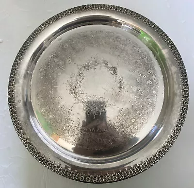 Wilcox International Silver Co 12” Serving Plate Vintage • $32